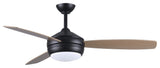 T-24 Ceiling Fan  in Matte Black, Maple/Barnwood Blades