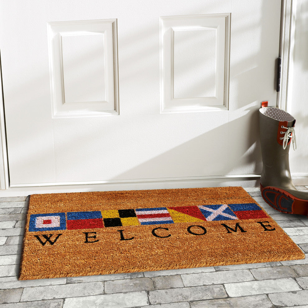 Nautical Welcome Doormat, 2'x3'