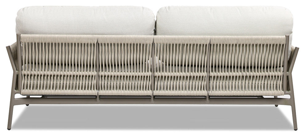 Jasper 73" Weaving Outdoor Patio Sofa, Wheat Beige