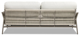 Jasper 73" Weaving Outdoor Patio Sofa, Wheat Beige