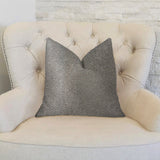 New Wave Hillside Brown Luxury Throw Pillow, 24"x24"
