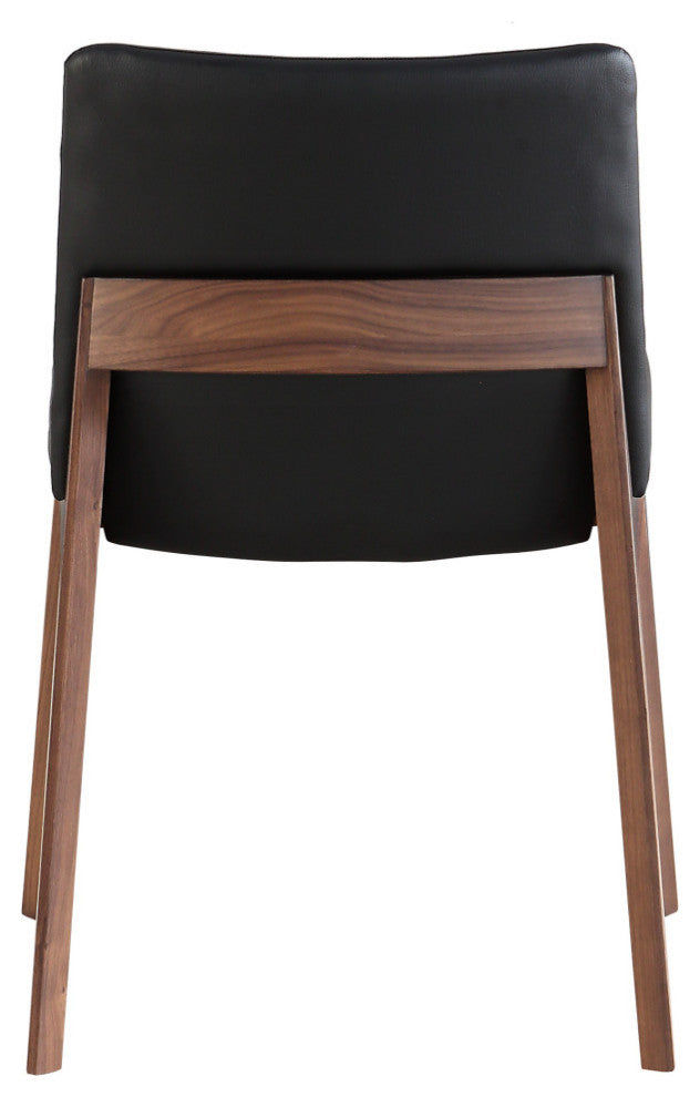 Deco Dining Chair, Set of 2, Ebony