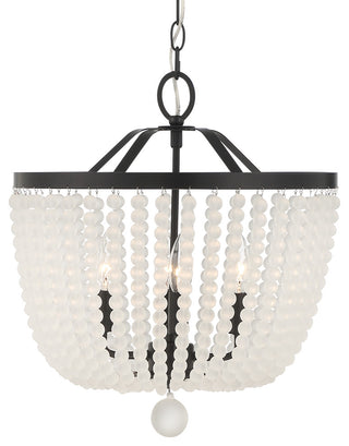 Rylee Four Light Chandelier in Matte Black