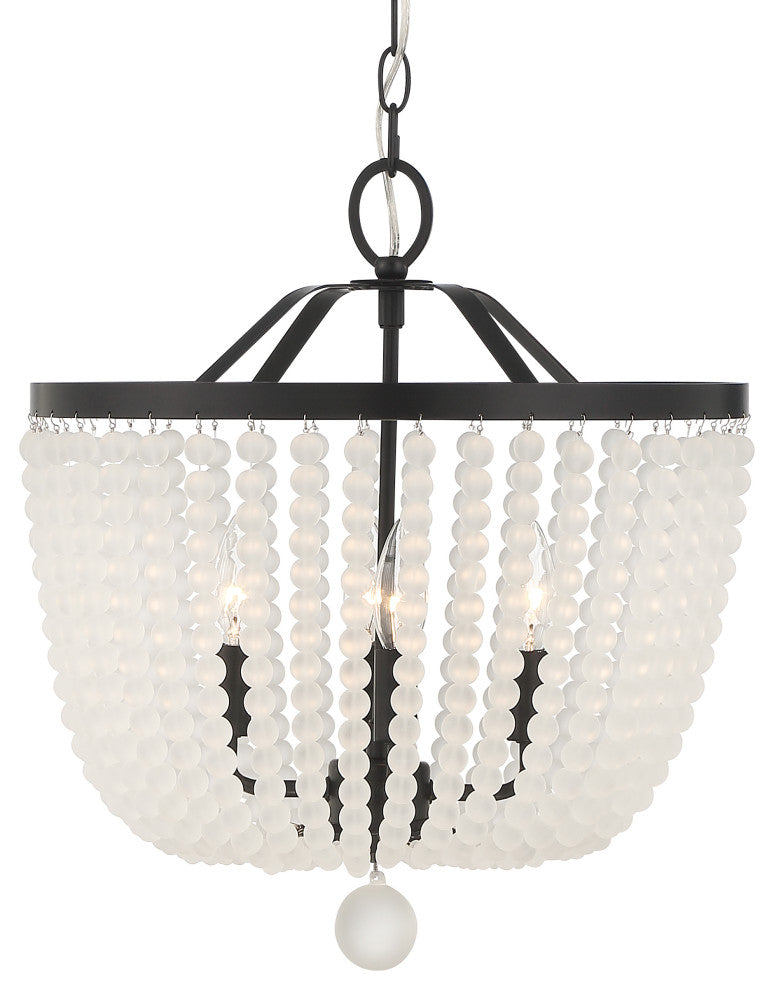 Rylee Four Light Chandelier in Matte Black