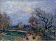Alfred Sisley Border of the Woods, Gallery Wrapped Canvas Print, 21"x28"