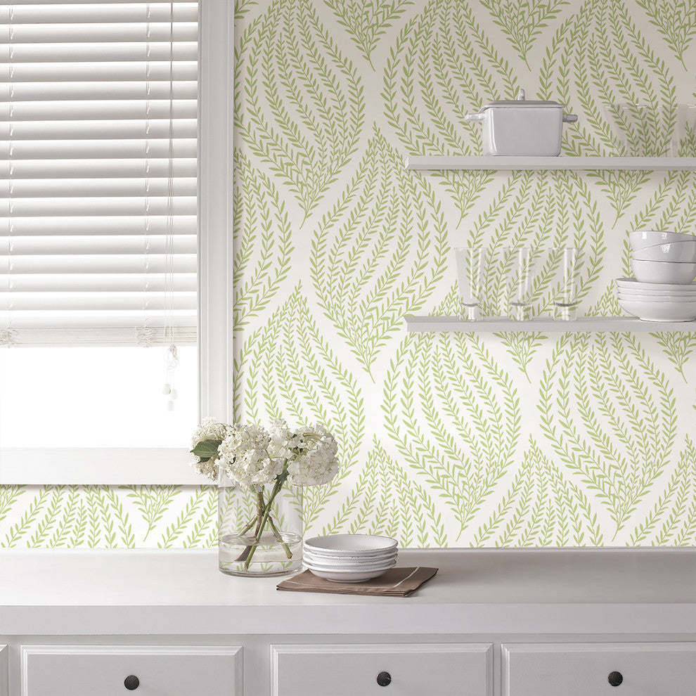 Ariel Grey Peel and Stick Wallpaper