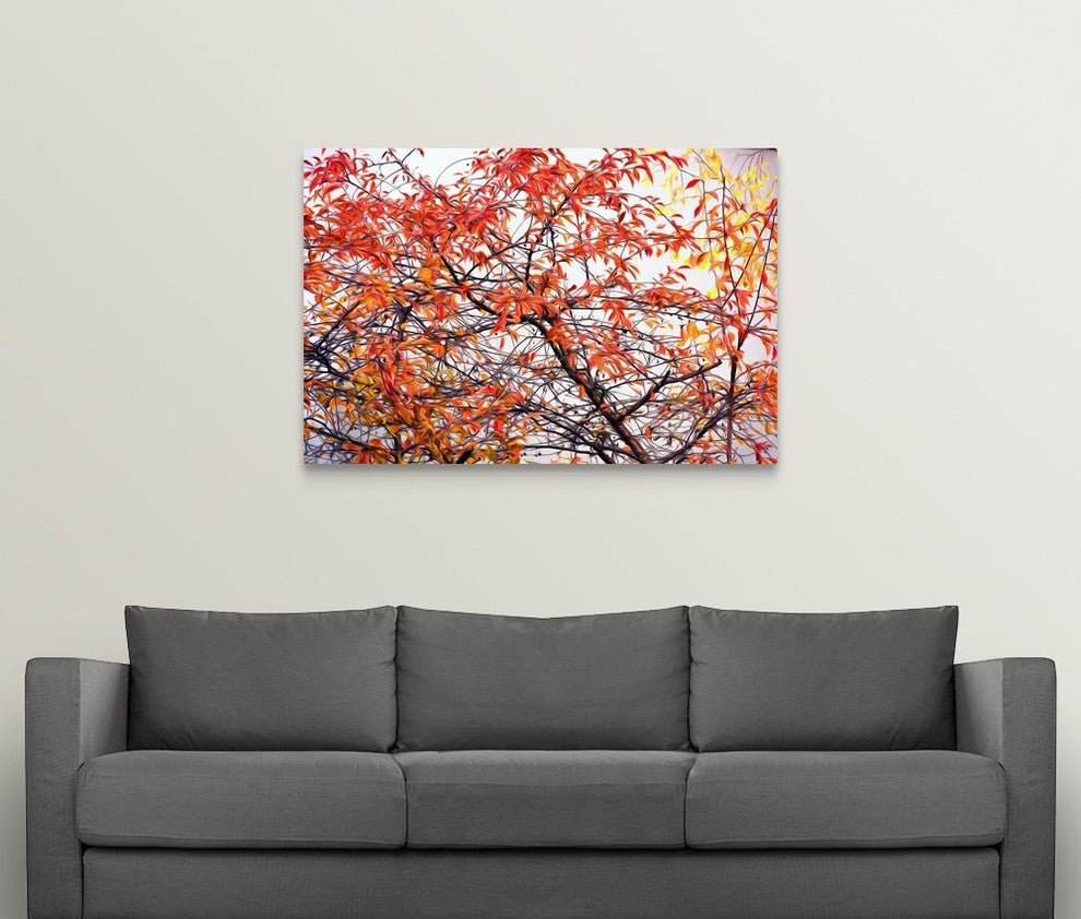 "Different Fall" Wrapped Canvas Art Print, 48"x32"x1.5"