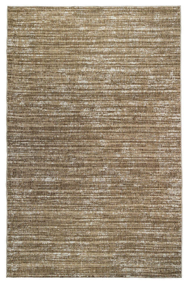 Maryland Cecil Indoor/Outdoor Area Rug, Brown, 8' x 10', Striped