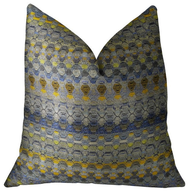 Plutus Merlot Way Handmade Throw Pillow, (20" x 20")