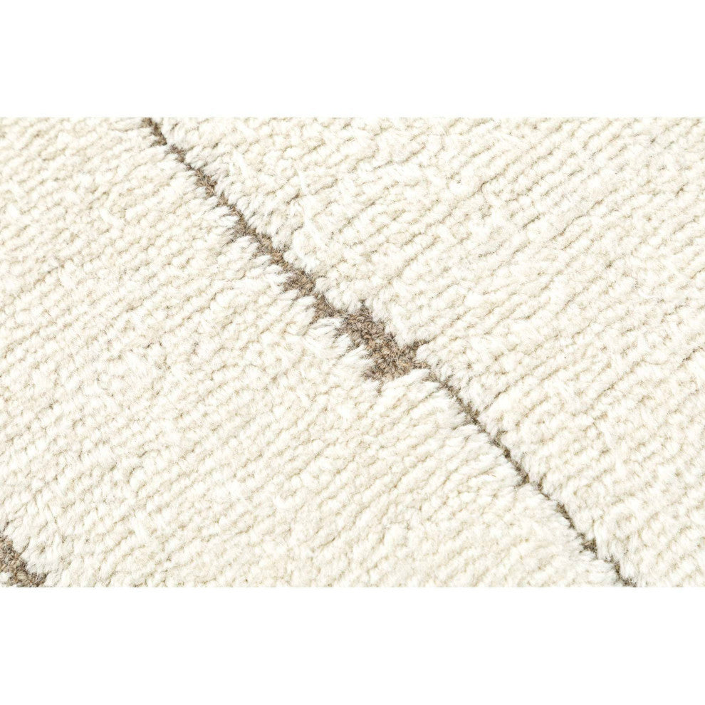 Sun Lines Area Rug, Brown, 3'x5'