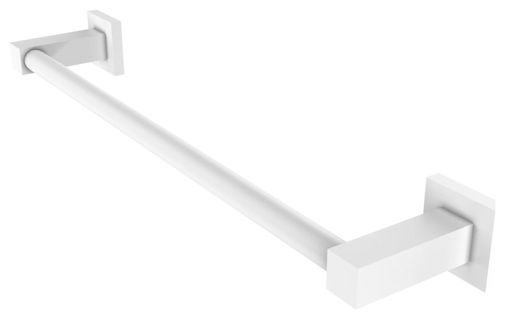 Montero Contemporary 18" Towel Bar, Matte White