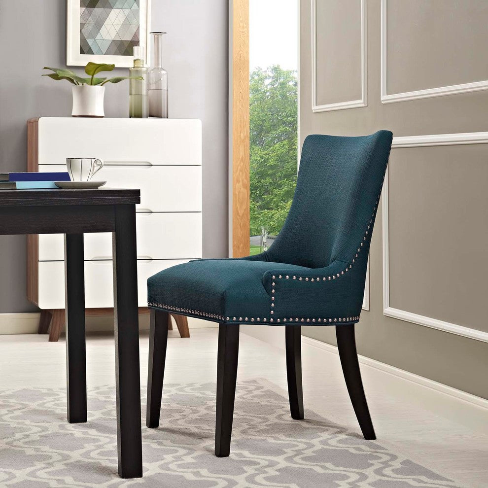 Modern Azure Marquis Fabric Dining Chair