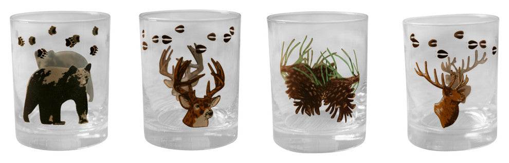 4-Piece Double Old Fashioned Wilderness Mix Set, 14 oz.