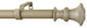 1" Diameter Tavo Curtain Rod, 48"-84", Cottage