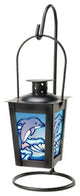 Iron Dolphin Hanging Candle Holder