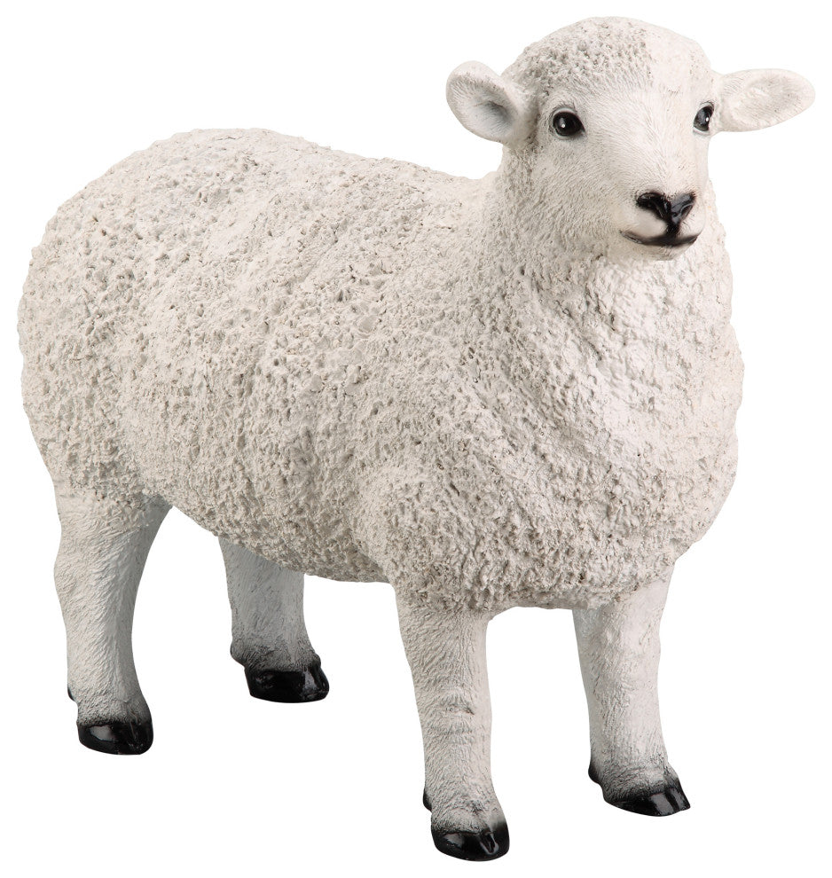 Retro Dolly Sheep Statue White - White