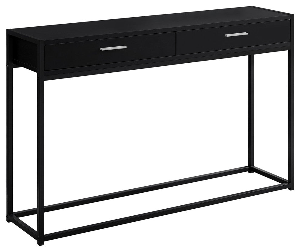 48" Black Frame Console Table