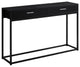 48" Black Frame Console Table
