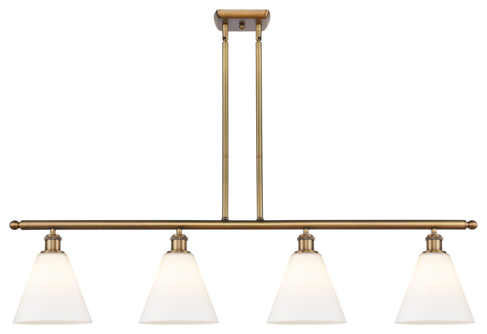 Innovations 516-4I-BB-GBC-81 4 Light Island Light, Brushed Brass