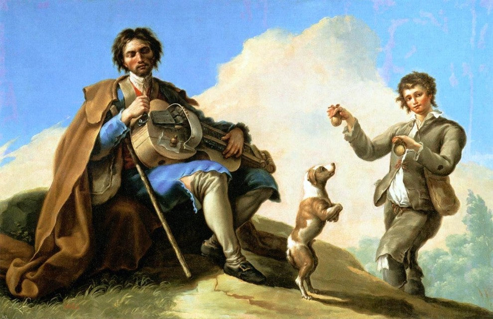 Ramon Bayeu Y Subias The Blind Singer Wall Decal