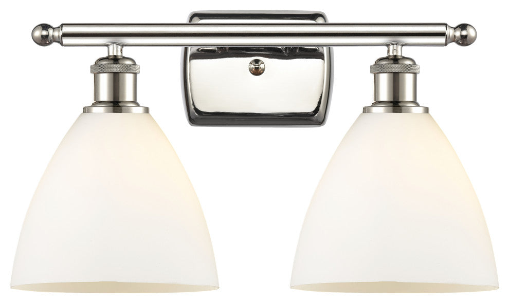 Innovations 516-2W-PN-GBD-751 2 Light Bath Vanity Light, Polished Nickel