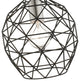 Black Geometric, Farmhouse, Industrial, Abstract, Rustic Pendant
