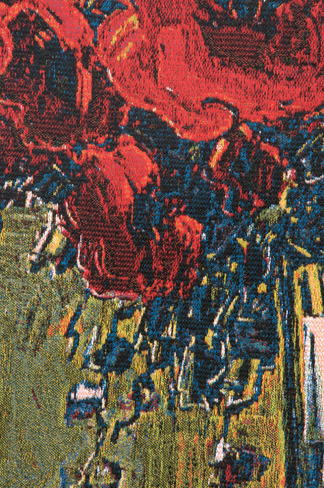 Coquilicots by Pejman Belgian Wall Tapestry