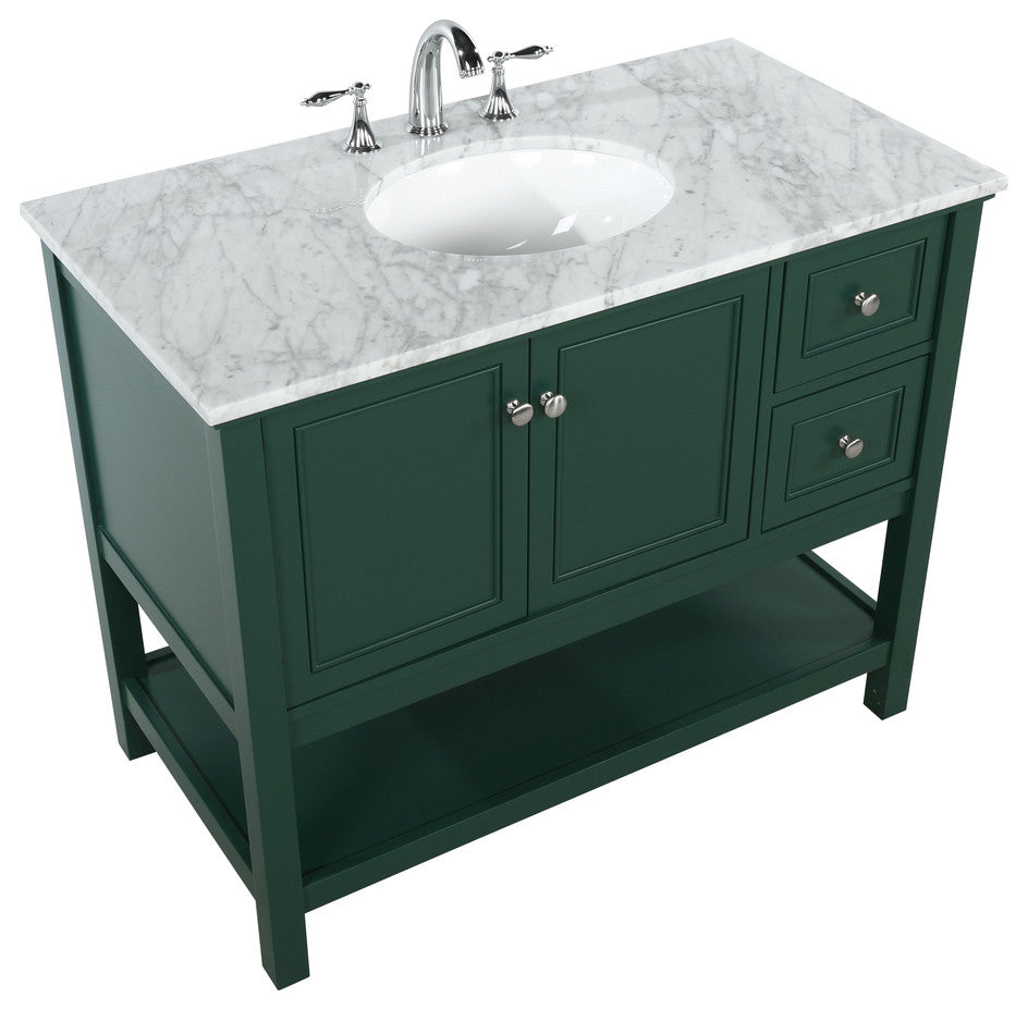 Matilda 42" Single Bathroom Vanity, Green