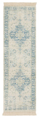 Surya Zainab ZAI-2300 2'6"x8' Rug, Sky Blue/Navy/Sage/Lime/Dark Green/White