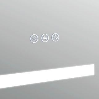 LED Medicine Cabinet With Defog, Dimmer, Makeup Mirror, Outlets, 36x32