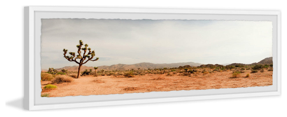 "Dreaming of the Desert" Framed Painting Print, 45x15