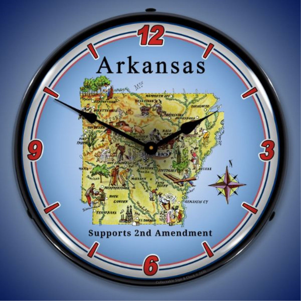 N20031027 Arkansas Supports the 2nd Amendment Clock