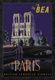 "Fly BEA Paris" Framed Canvas Giclee by Daphne Padden, 22"x32"