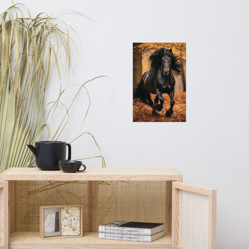 A Brush with Freedom Rustic Photorealism Digital Artwork Loose Art Print, 12" X 18"