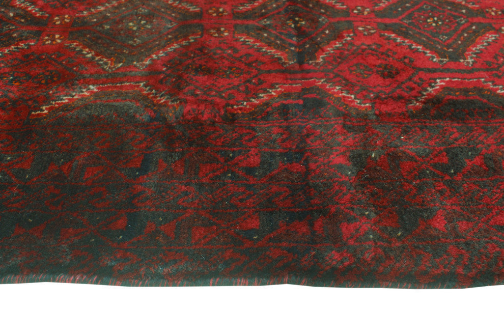 Fine Vintage Distressed Anitza Red/Charcoal Runner, 3'4x5'6