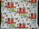 Fantasy Fabric Ballerina Eiffel Tower Surreal Dream, Sample Cut
