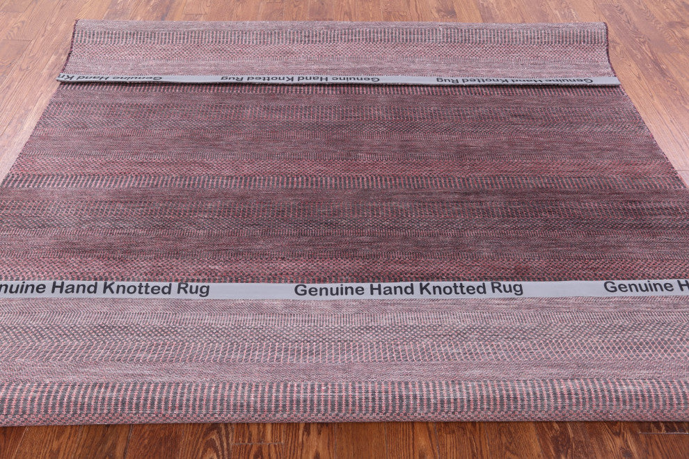Handmade Wool and Silk Savannah Grass Rug 8' 0" X 9' 5" Q12011