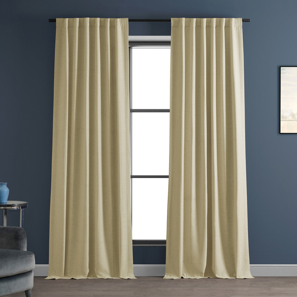 Candlelight Bellino Blackout Room Darkening Curtain Single Panel, 50"x84"