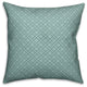 Blue Floral Pattern Throw Pillow, 18"x18"