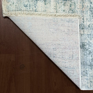 Eternal Ivory and Blue Area Rug, 7.8'x10.7'
