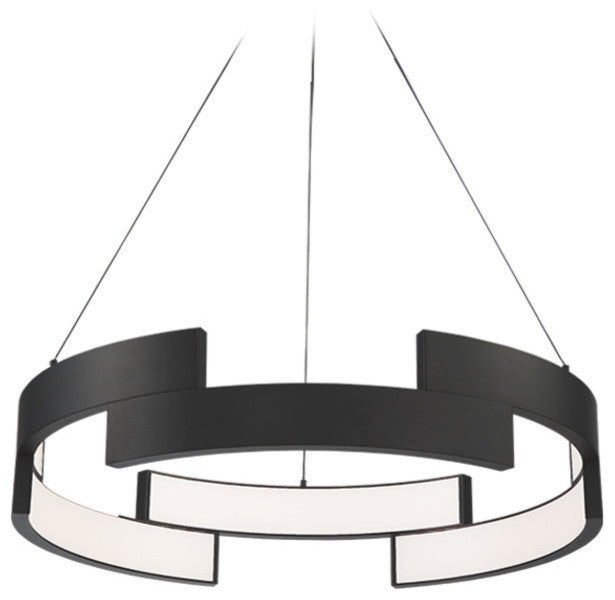 Trap 1 Light Pendant, Black