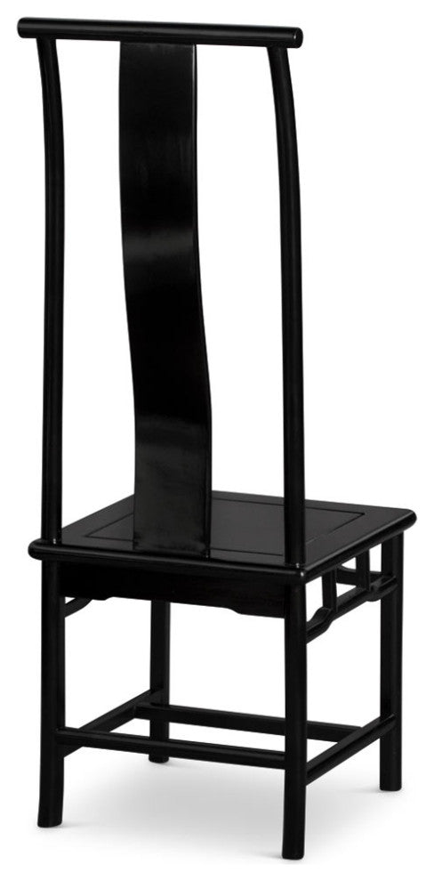 Black Rosewood Ming Chinese Tall Chair