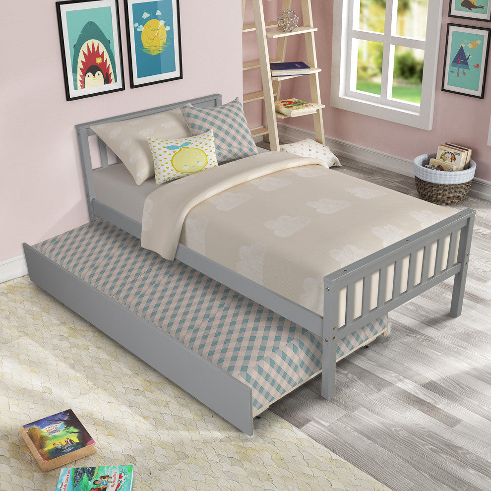 Gewnee Platform Bed Frame with Headboard and Footboard