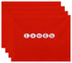 18"x14" Laugh, Word Print Placemat, Orange, Set of 4