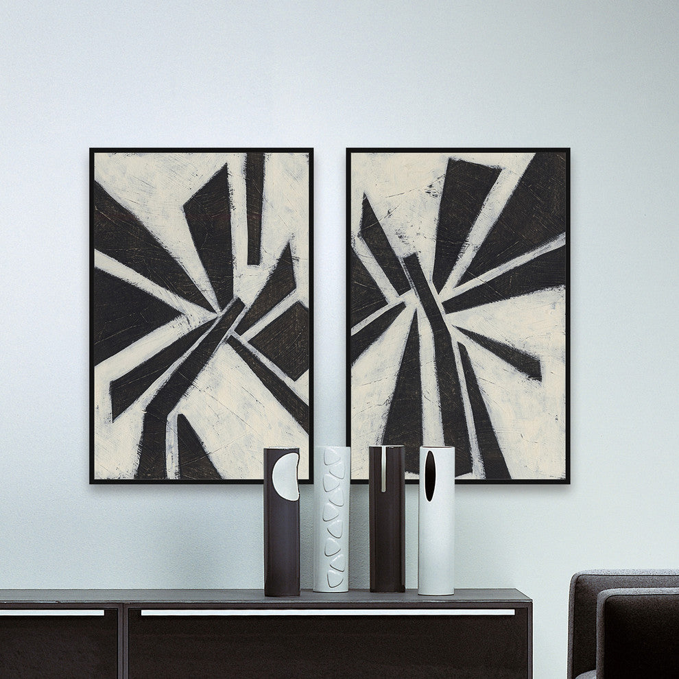 Pinwheel Diptych, 48x36