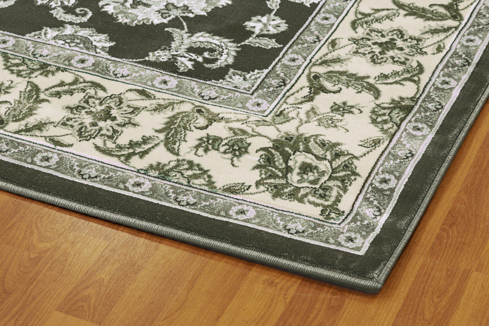 Legacy Dark Gray Ivory Rug, 5'3"x7'7"