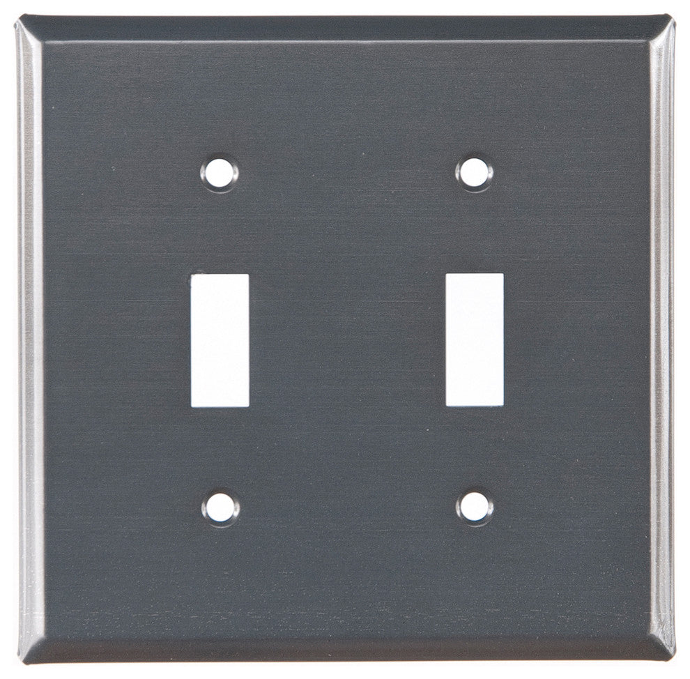 Double Switch Cover Unpierced in Country Tin