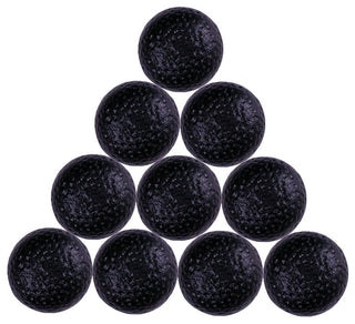 Antique Round Kitchen Cabinet Knobs Black Wrought Iron 1.25" D Pack of 10