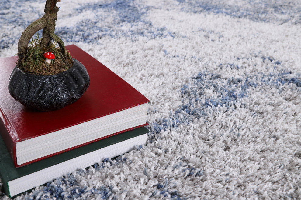 Noori Rug Shag Adrian Blue/Ivory Rug