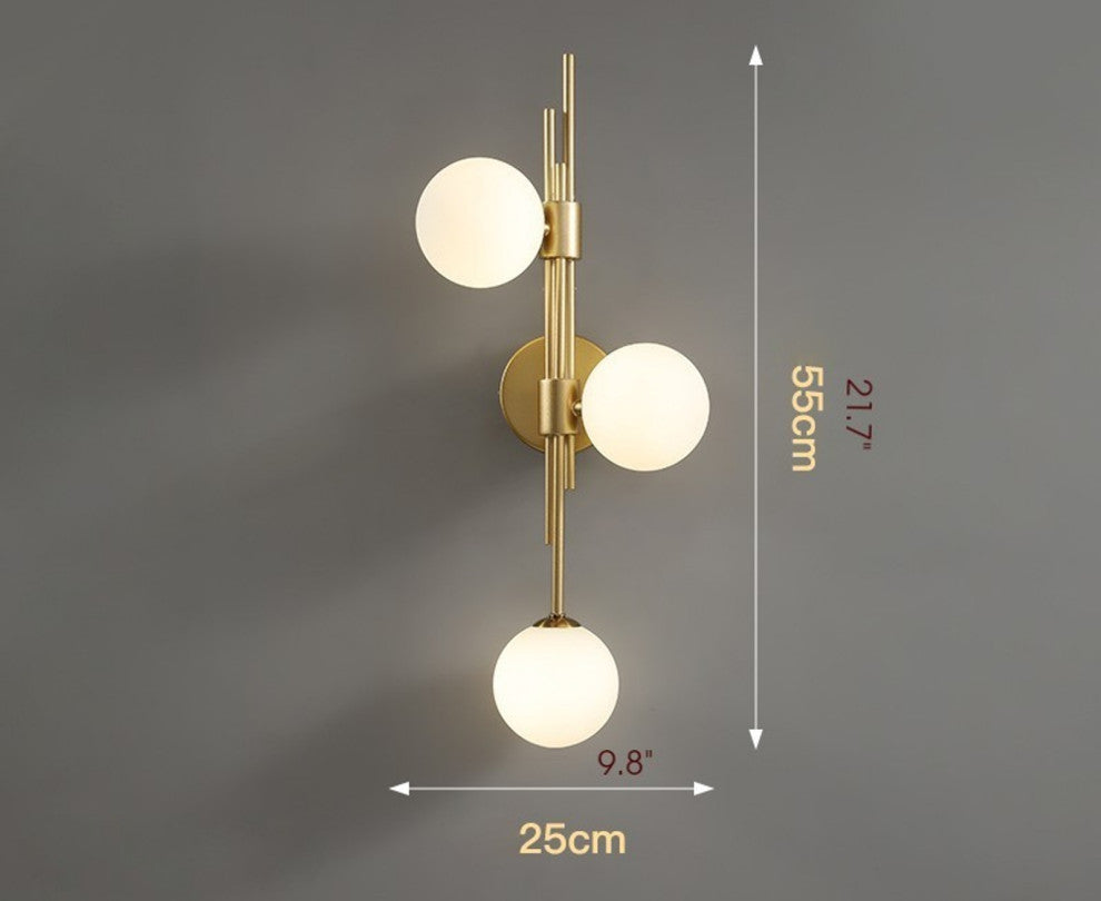 Mieres | Luxury Minimalist Glass LED Wall Lamp, White, Right